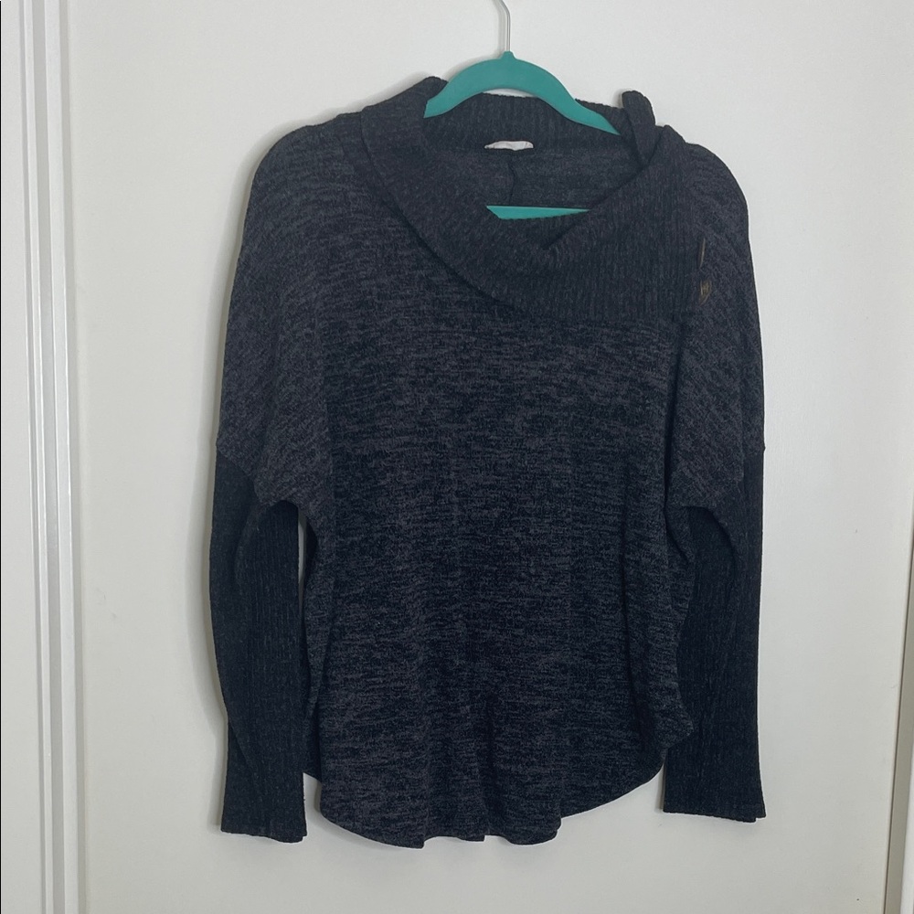 Willow Black Cowl Neck Sweater